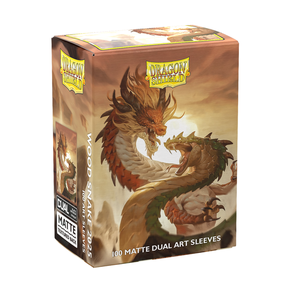 DS - Standard Dual Art Sleeves: Wood Snake 2025 [Matte] (100 Sleeves)