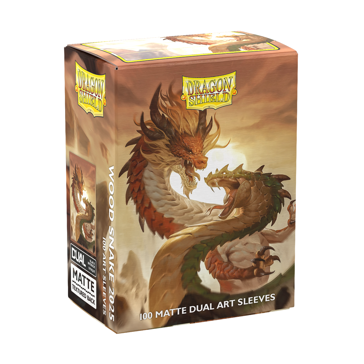 DS - Standard Dual Art Sleeves: Wood Snake 2025 [Matte] (100 Sleeves)